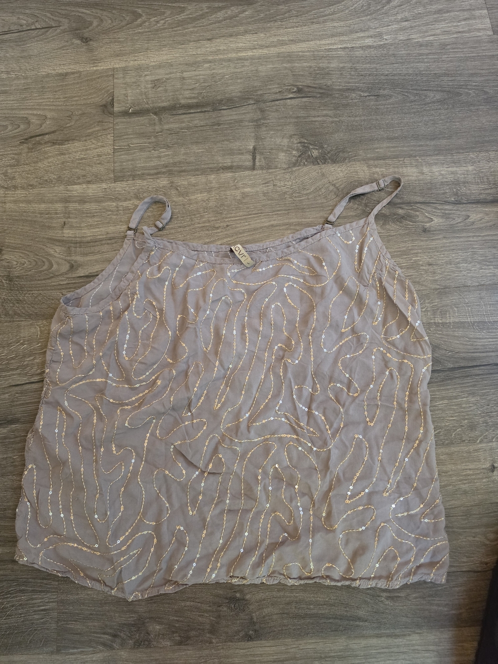 XCVI Dusty Lavender Sequin-Embellished Camisole